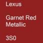 Preview: Lexus, Garnet Red Metallic, 3S0.